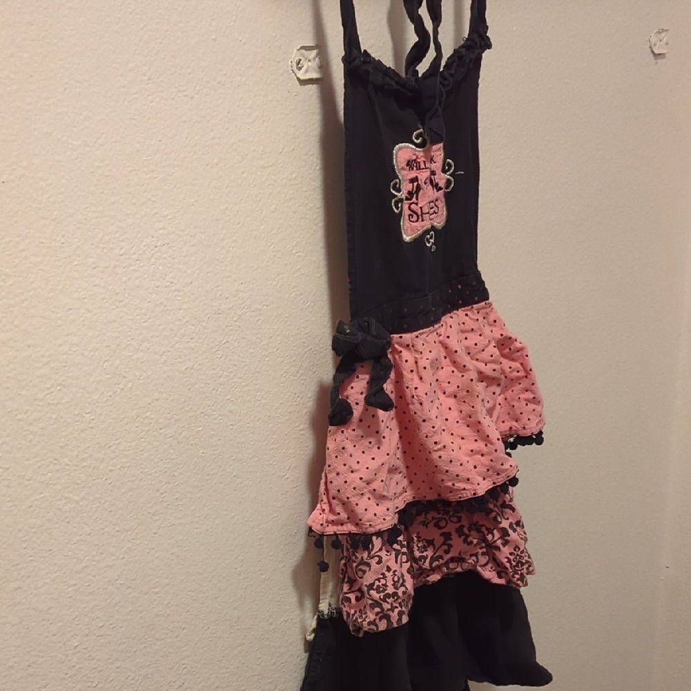 Source Unknown Black and Pink Kitchen Apron - Picture 3 of 3